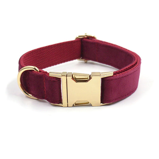 Fluwelen Halsband Bordeaux